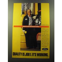 1992 Ford Motor Company Ad - I build the engine that broke the tradition