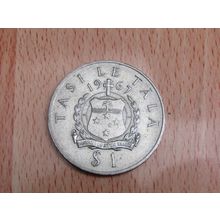 SAMOA 1967 Tanumafilli II $1 Tala Coin