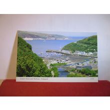 LOWER TOWN & HARBOUR, FISHGUARD, PEMBROKESHIRE unused postcard by Archway =