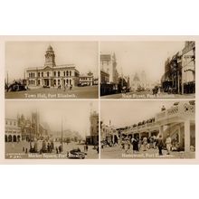 Humewood Main Street Town Hall Port Elizabeth RPC Postcard