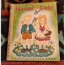 Old Vintage Original Little Golden Book Hansel & Gretel (E) Edition 1943