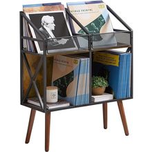 Vinyl Record Storage Holder Rack,250 LP Wooden Record Display Table for Albums B