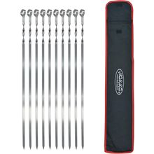 Hakka Stainless Steel Barbecue Skewers, 23" Heavy Duty Metal Skewers Large Wide