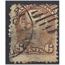 Canada 1889 SG107 6c Deep Chestnut Good/Fine Used .