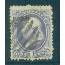 Used 156 1c Benjamin Franklin Fine NA1125