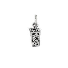 Sterling Silver Popcorn Charm Pendant