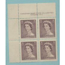 Canada Stamp Scott #325, Mint Never Hinged, Block of 4
