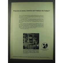 1974 Warner & Swasey Vertical Boring Mill Ad