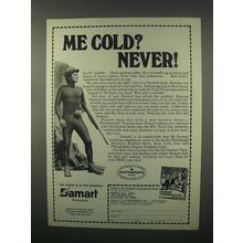 1982 Damart Underwear Ad - Me Cold? Never!