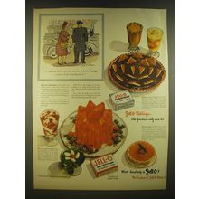 1945 Jell-O Gelatin and Pudding Ad - she snatched it - the very last box