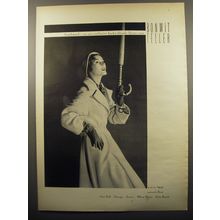 1950 Bonwit Teller Coat Ad - Southward in our exclusive kasha blonde fleece