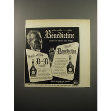 1950 D.O.M Benedictine and B and B Liqueur Ad - After coffee - enjoy Benedictine