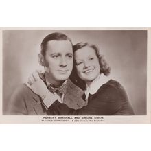 Herbert Marshall Simone Simon Girls Dormitory Real Photo Postcard