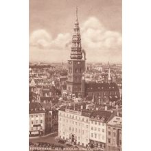 Kobenhavn Sct Nicolai Kirkebyoning Spectacular Denmark Aerial Postcard