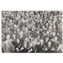 Thumbs Up Parade Procession Yorkshire Postcard