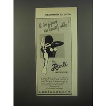 1956 J. Berle Delineator Bra Ad - No two figures are exactly alike