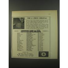 1956 J. Press Clothes Ad - The J. Press Original