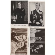 The Duke Of Edinburgh 4x Old Real Photo Royalty Postcard s