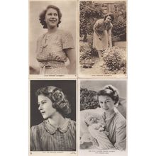Princess Elizabeth Before Queen II 4x Old Postcard s