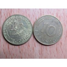 1981j 10 Pfennig Germany Coin