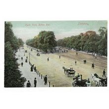 Hyde Park, Rotten Row, London, Postcard.