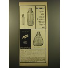 1961 Marcel Franck Bruimaire Atomizer Advertisement - Perle and De Luxe