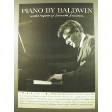 1961 Baldwin Piano Ad - Piano by Baldwin at the Request of Leonard Bernstein