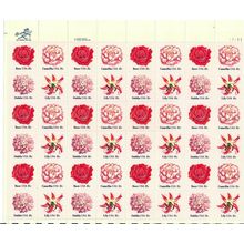 Flower Love Issue Full Sheet of 48 - 18 Cent Postage Stamps Scott 1876-79