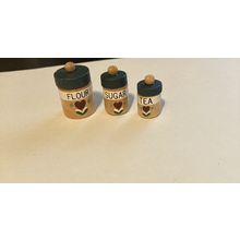 Dollhouse Miniature Canister Set