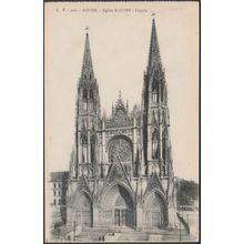 Façade, Eglise Saint Ouen, Rouen, c.1910s - Cavé CPA CV410