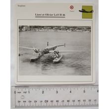 Liore et Olivier LeO H 46 - France - Seaplane - Collectors Club Card