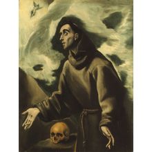 St_Francis_receiving_the_Stigmata Poster Canvas Movie Film Print A0 A1 A2 A3 A4