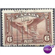 Canada 1935.SG355 6c Red-Brpwn AIR Stamp Good Used.