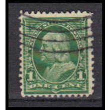 Used 279 1c Benjamin Franklin Barely Clears RA1410