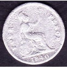 1840 Great Britain 4 Pence (Groat) Silver Coin