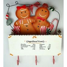 Metal Gingerbread in Box Wall Pocket with 3 Hooks