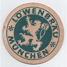 Lowenbrau Munchen Vintage German Beer Mat