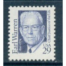 2184 29c Earl Warren Fine MNH Plt/20 UL S2 L07156