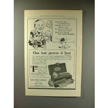 1914 Gem Damaskeene Razor Ad - One Test Proves