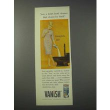 1959 Vanish Cleaner Ad - Cleans By Itself