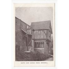 Vestry over Church Porch Berkswell Postcard Warwickshire