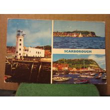multiview, SCARBOROUGH, YORKSHIRE. used postcard, by E T W Dennis s. 0232 =