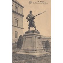 Arlon Dutch Military Soldier Army Monument Antique Postcard