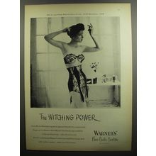 1952 Warner's bra and girdle Ad - The witching power