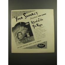1952 Capitol Records Album Advertisement - Legend of the Sun Virgin by Yma Sumac