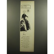 1952 De Pinna Dress Ad - Clever combine.. nylon and cotton