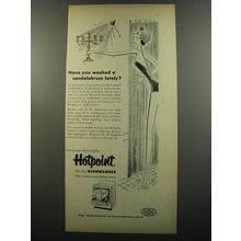 1953 Hotpoint Automatic Dishwasher Ad - Have you washed a candelabrum lately?