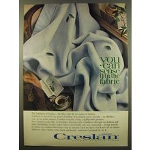 1961 American Cyanamid Creslan Fabric Advertisement - The lightness of Creslan