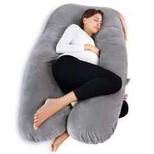 Meiz Pregnancy Pillow, U Shaped Pregnancy Body Pillow with Zipper Removable Cove