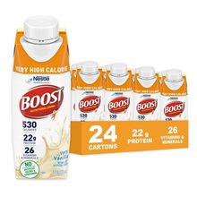 Boost Very High Calorie Vanilla Nutritional Drink – 22G Protein, 530 Nutrient Ri